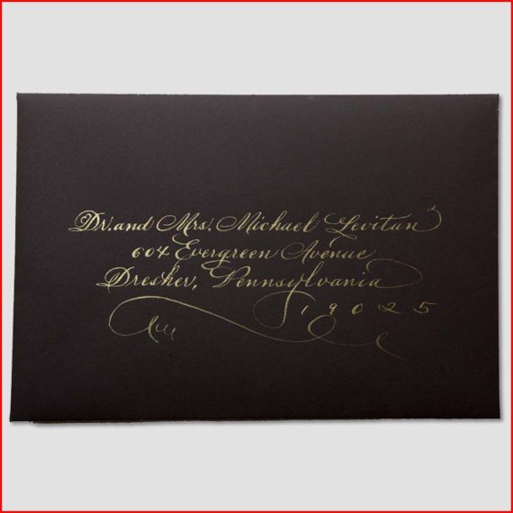 MJW Calligraphy | Michael Weinstein | Envelopes 23
