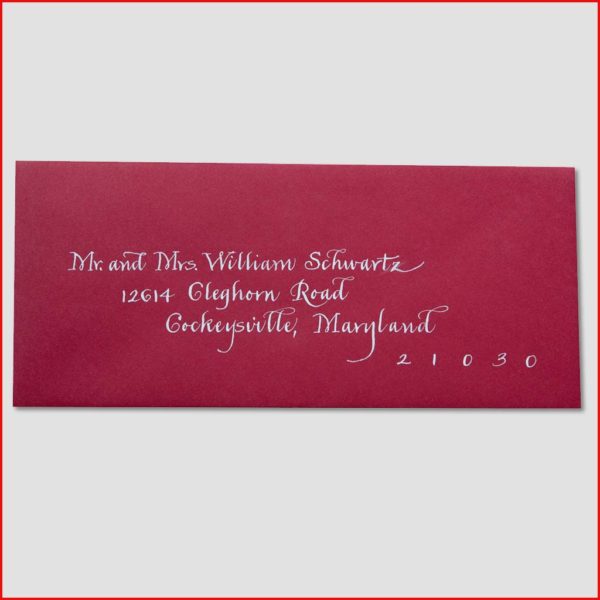 MJW Calligraphy | Michael Weinstein | Envelopes 03