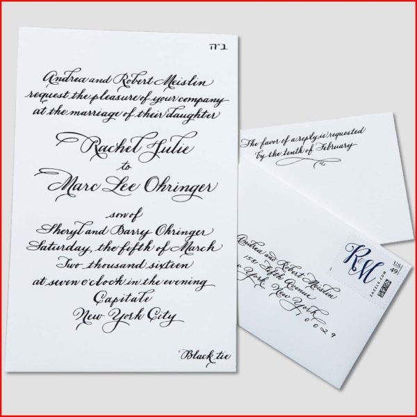 MJW Calligraphy | Michael J. Weinstein | Meislin Wedding 1edited