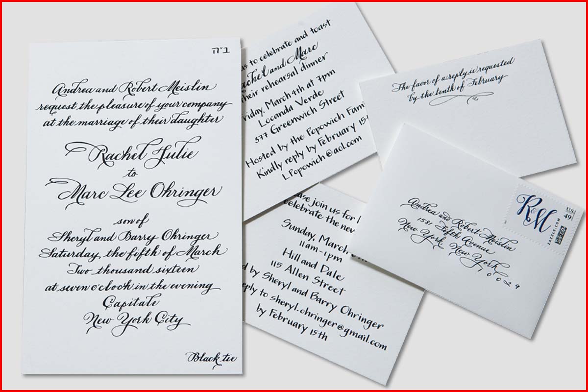MJW Calligraphy | Michael J. Weinstein | Meislin Wedding 2 edited