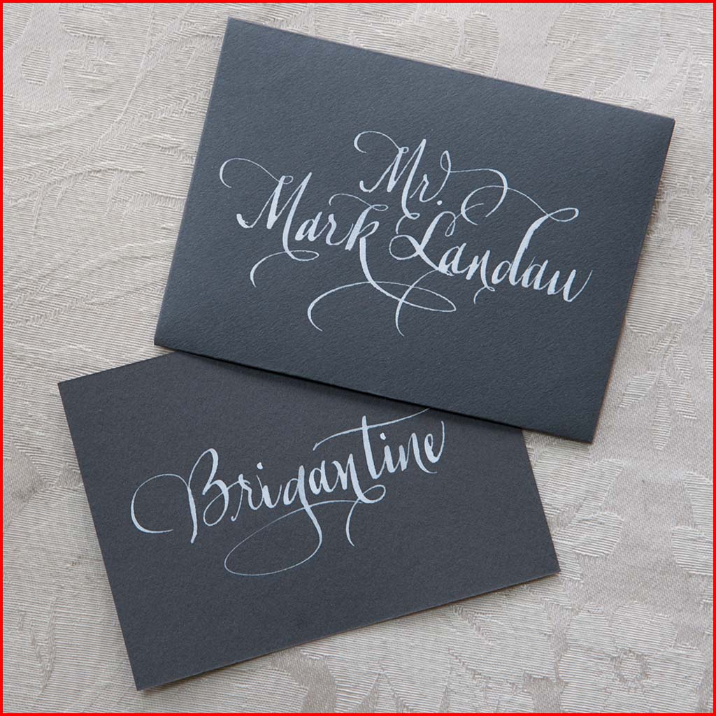MJW Calligraphy | Michael Weinstein | PLACE CARDS 05